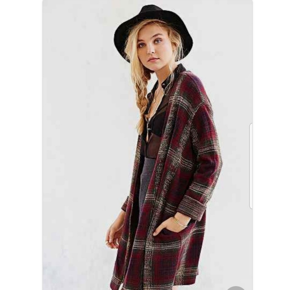 UNIF plaid urban outfitters cardigan sweater